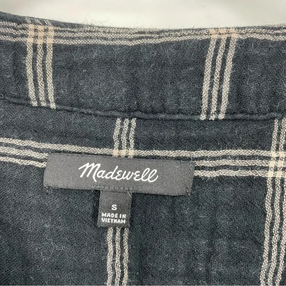 Madewell Lightspun Evert Top in Windowpane - Picture 5 of 7